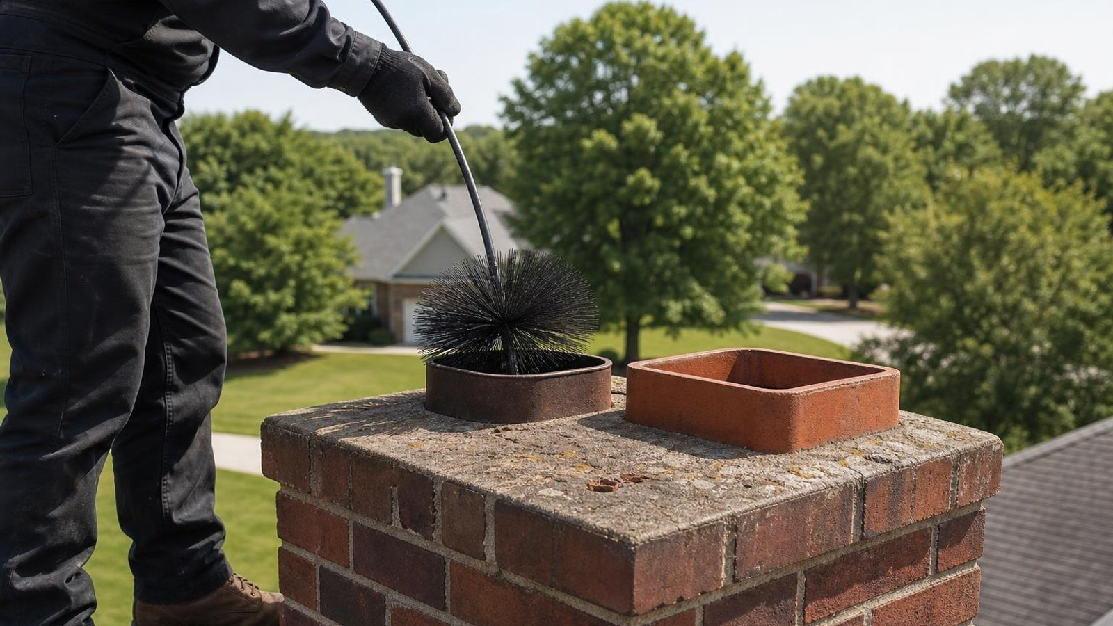 Local chimney sweep & inspection for Red Oak homes